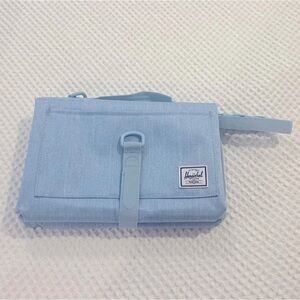 Herschel Light Denim Crosshatch Sprout Change Mat